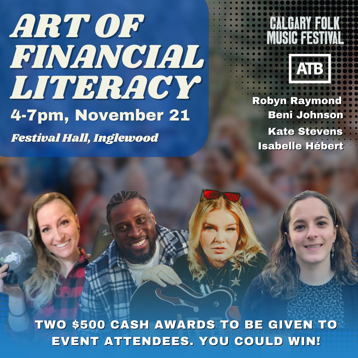 Art of Financial Literacy with ATB and Calgary Folk Fest - November 21