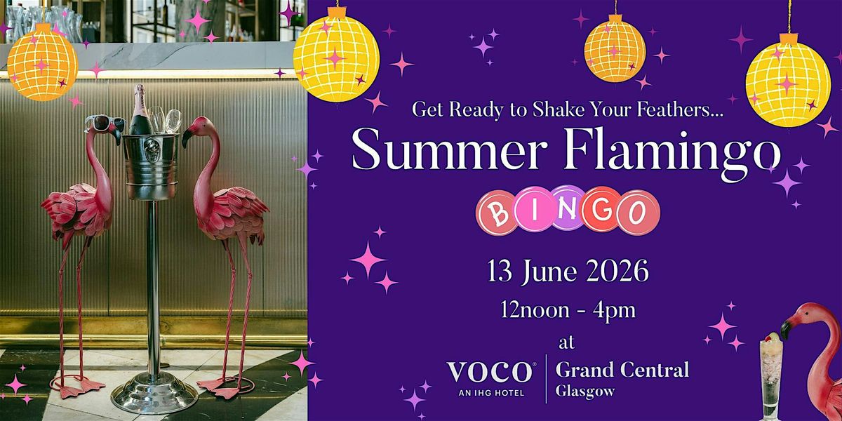 Summer Flamingo Bingo