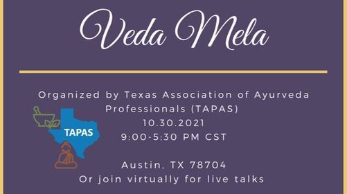 Texas Ayurveda Day Celebration ~ Veda Mela 2021