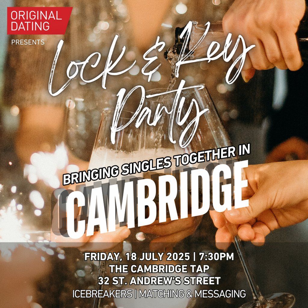 Summer Singles Lock & Key Party - Cambridge| Ages 30-45