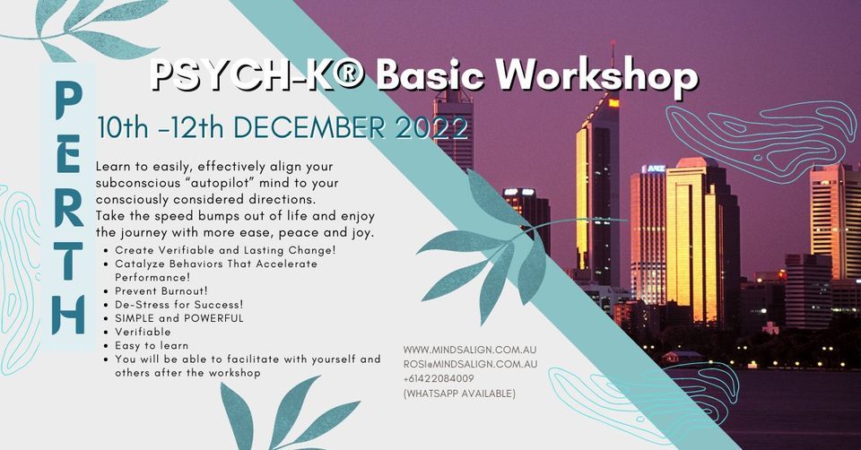 Perth, PSYCH-K\u00ae Basic Workshop