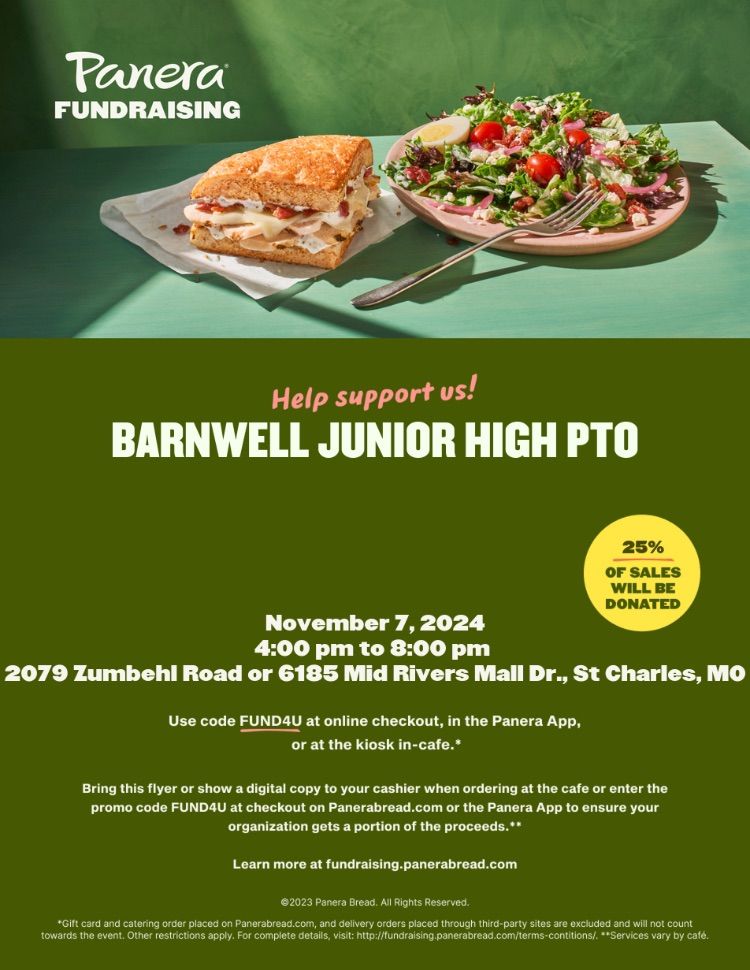 Panera Fundraiser 