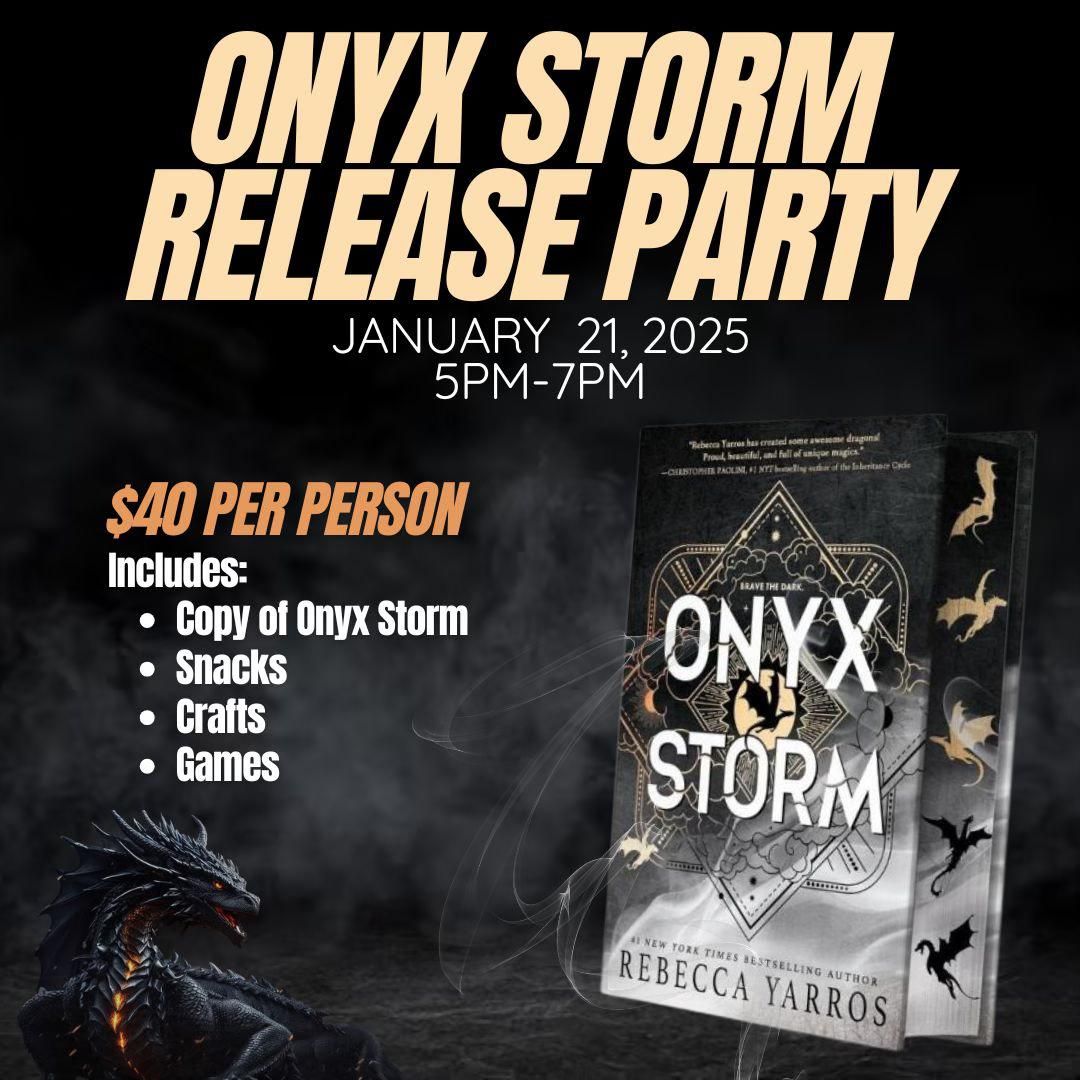 Onyx Storm Release Party