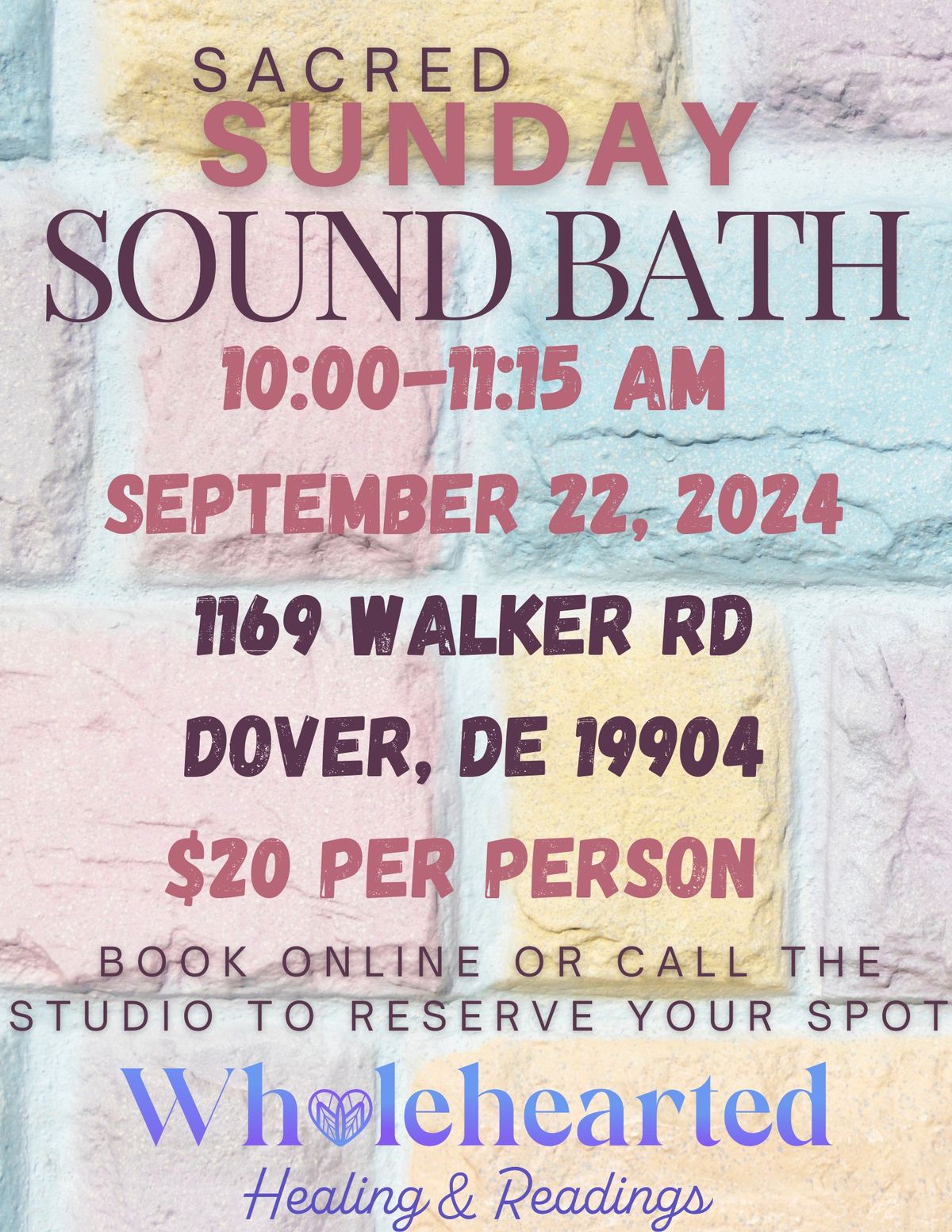 Sacred Sunday Sound Bath 