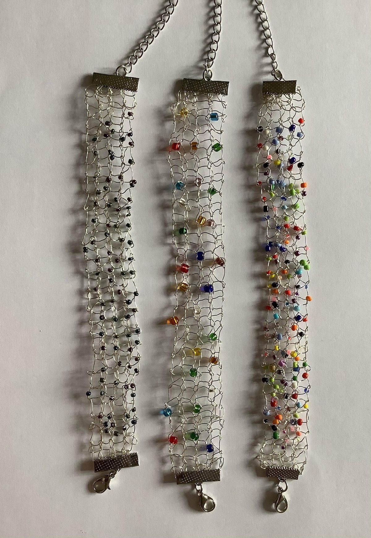 Knitted Wire Bracelet Workshop with Beaded Wirecrafts