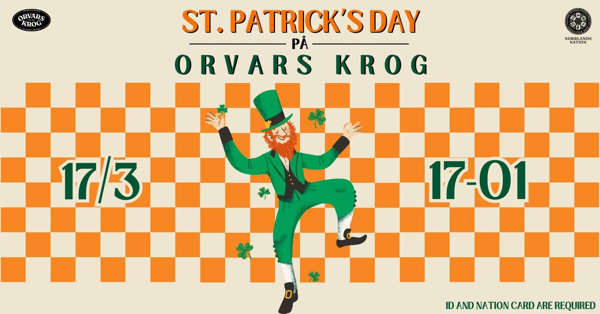 St. Patrick's Day p\u00e5 Orvars krog