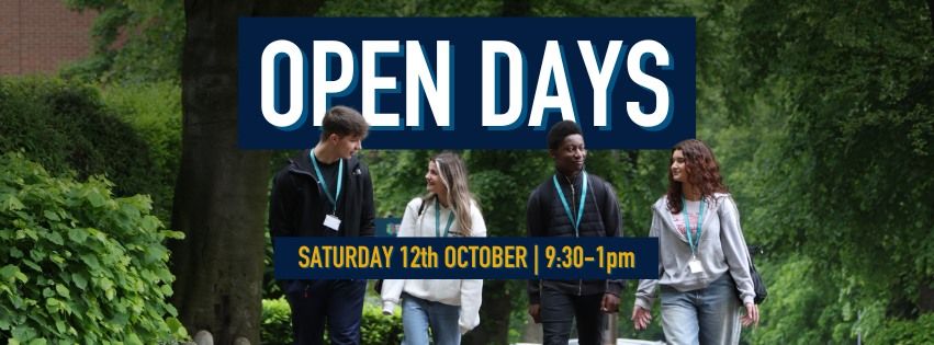 Open Day | Saturday 12th October