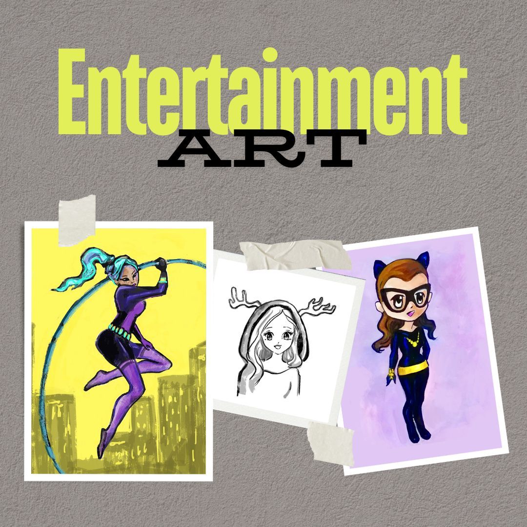 "Entertainment Art" 6 week HOMESCHOOLER art course, Thursdays 10:30am-noon, ages 12 & up, $99