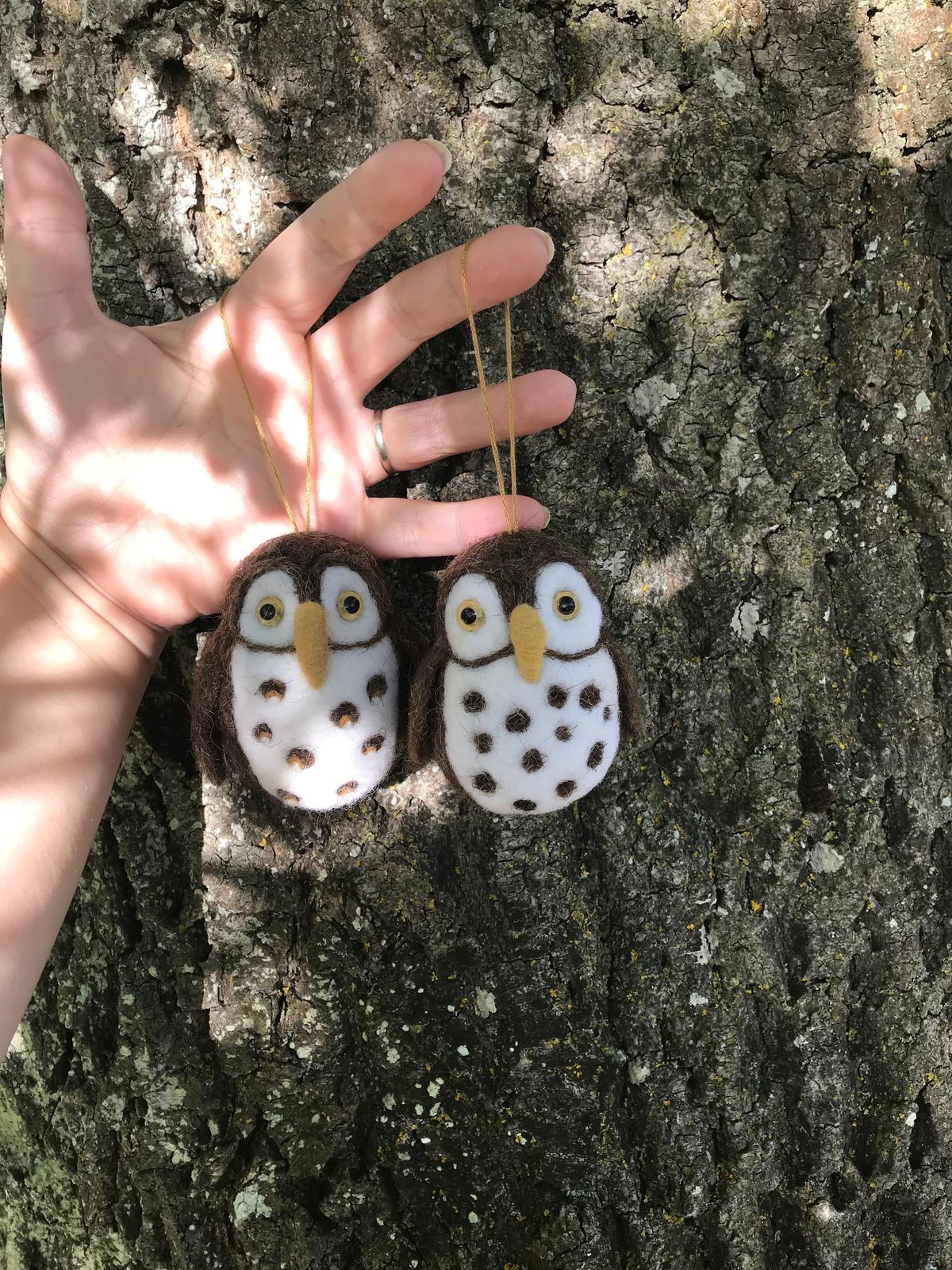 Needle Felting Brown Owl Hanger - Mrs I Crafts - FULLY BOOKED 