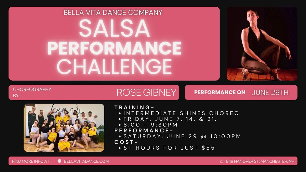 Salsa Performance Challenge! New Hampshire Dance Performance Opportunity!