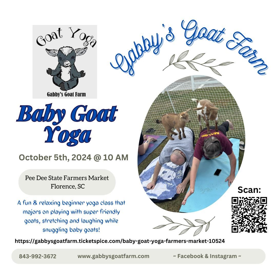 Pee Dee State Farmers Market Baby Goat Yoga