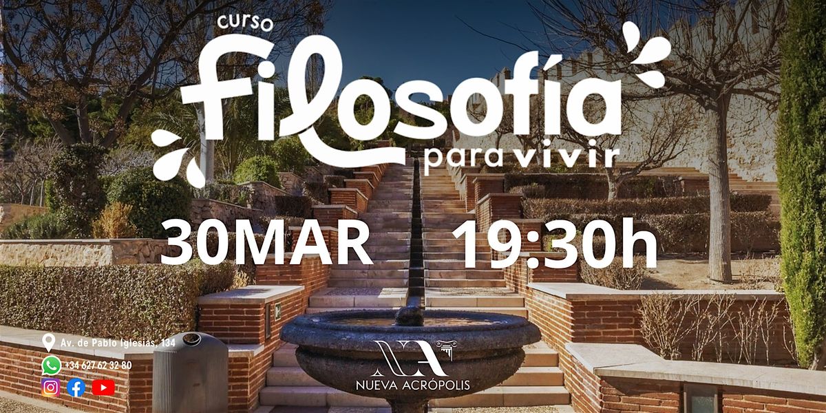 Curso Filosofía para Vivir, Nueva Acrópolis Almería, 30 March 2026