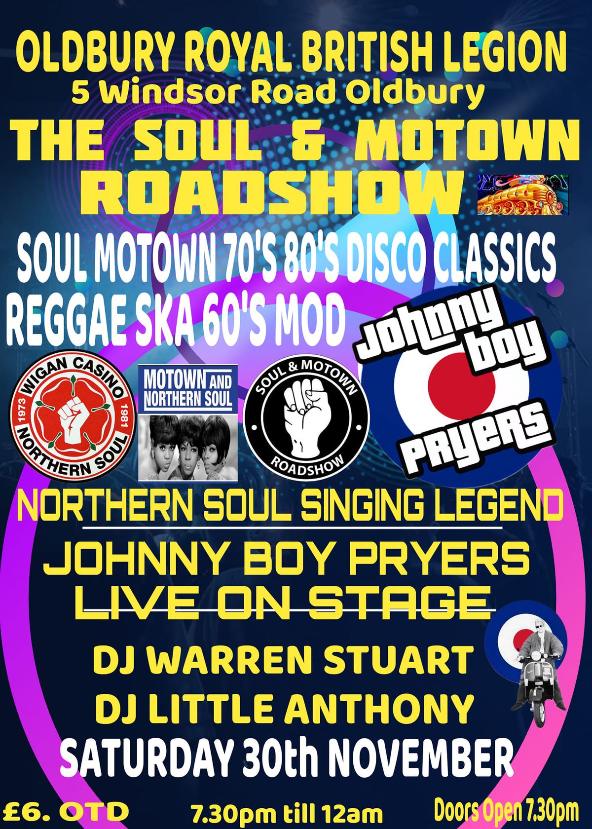 Johnny Boy Pryers Live On Stage With The Big Soul And Motown Roadshow 