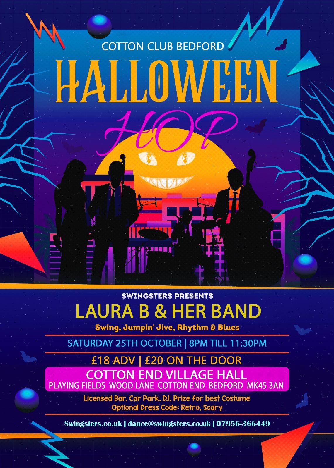 Swingsters Halloween Hop Starring Laura B & Her Band