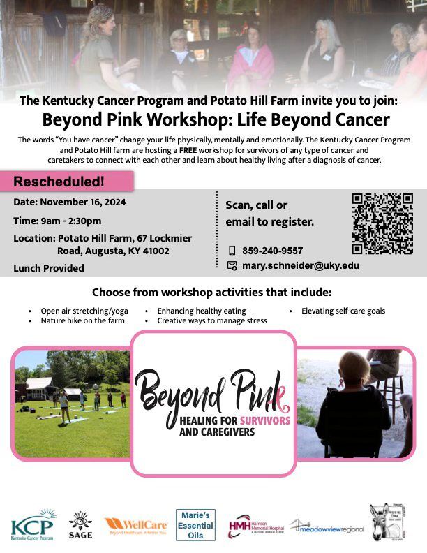 Beyond Pink Workshop:  Life Beyond Cancer (It's free!)