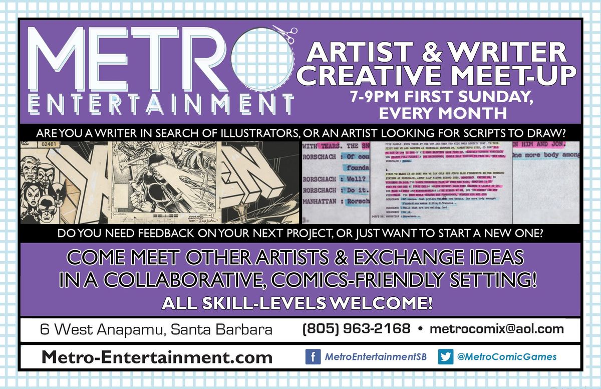 METRO ENTERTAINMENT CREATIVE SOCIAL, FIRST SUNDAY EVERY MONTH! 