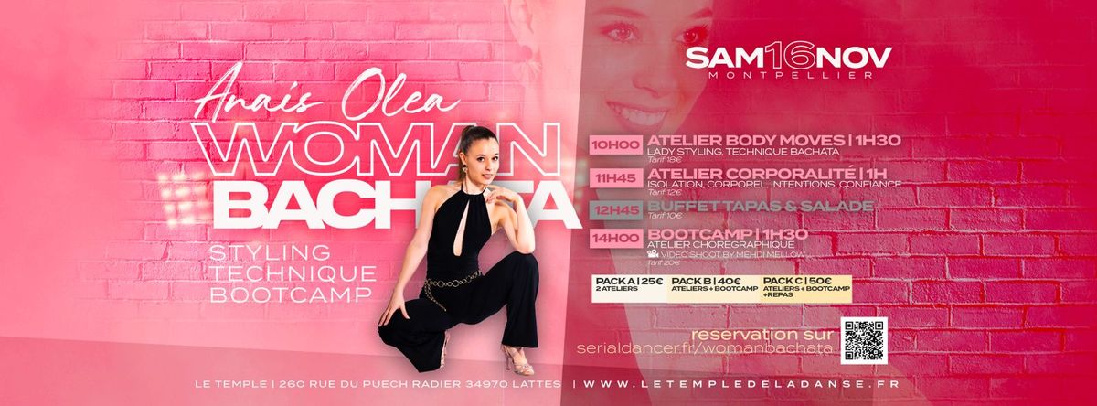 \ud83c\udf38WOMAN BACHATA TECHNIQUE avec ANA\u00cfS\ud83c\udf38