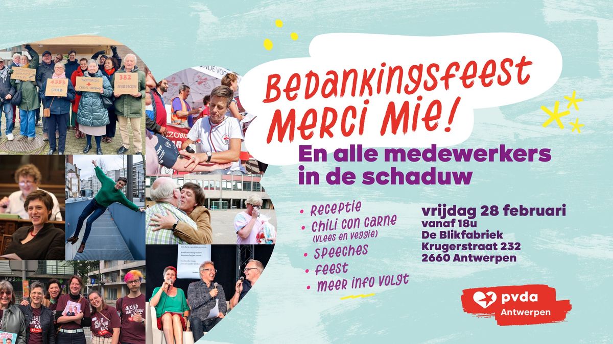 "Merci Mie" - Bedankingsfeest