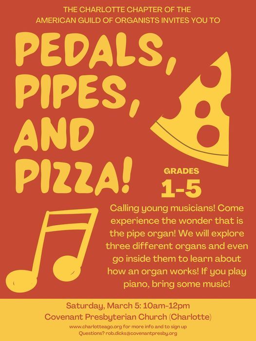 Pedals, Pipes, and Pizza!