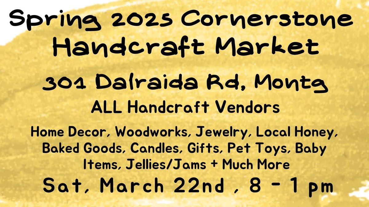 Spring 2025 Cornerstone Handcraft Market