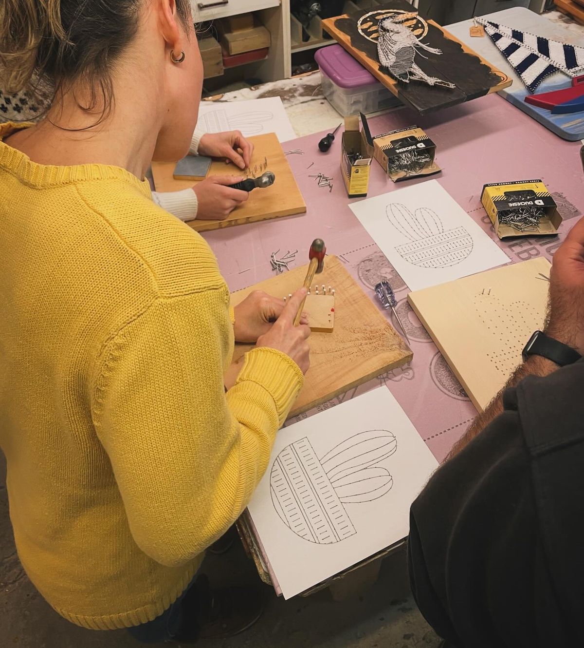 Atelier de String Art sur bois 