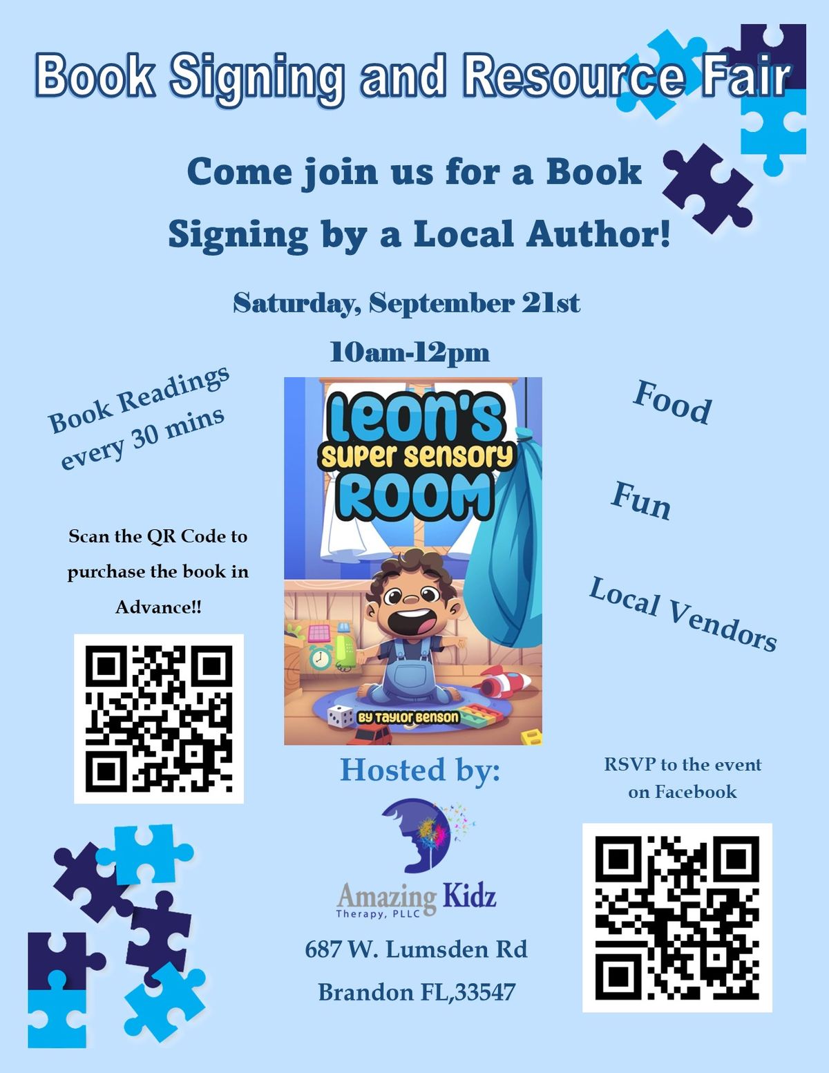 Book Signing and Local Resource Fair