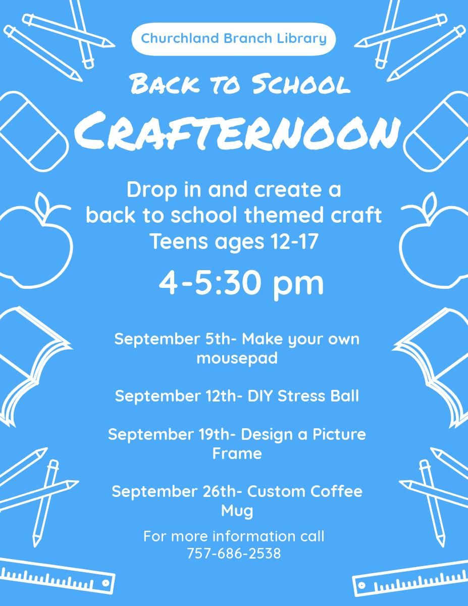 Back to School Crafternoon