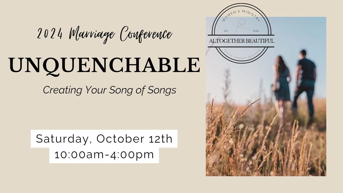 Unquenchable - Marriage Conference