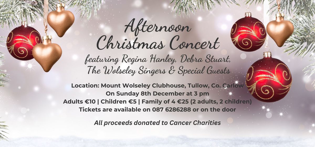 Afternoon Christmas Concert with The Wolseley Singers and Special Guests