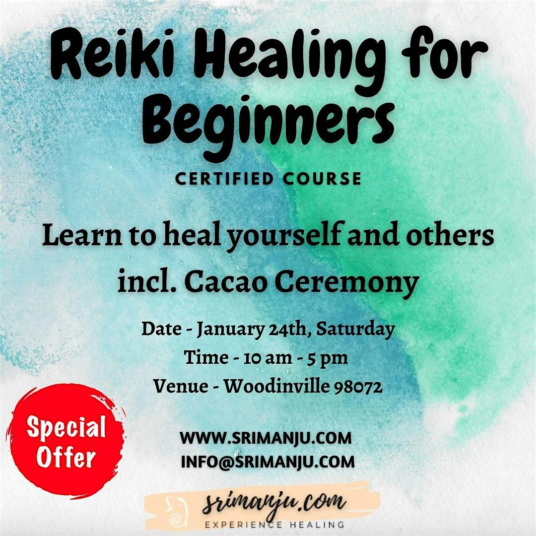 [NEW WORKSHOP] Reiki Healing for Beginners (Level 1) w\/Cacao Ceremony