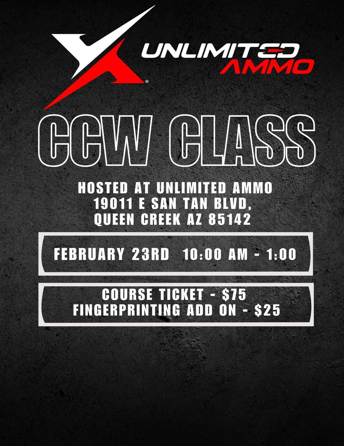 CCW Class 