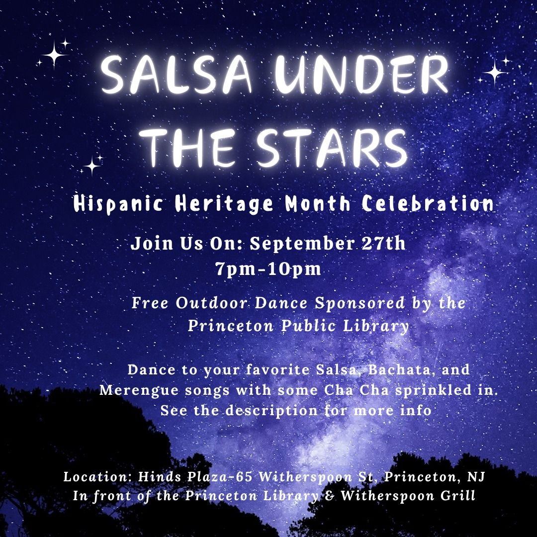 (FREE) Salsa Under the Stars - sponsored by the Princeton Public Library