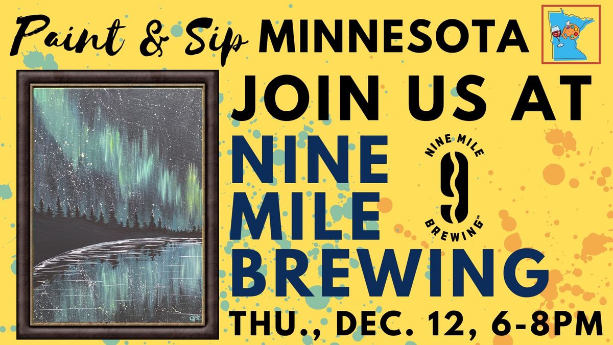 December 12 Paint & Sip at Nine Mile Brewing (New Venue)