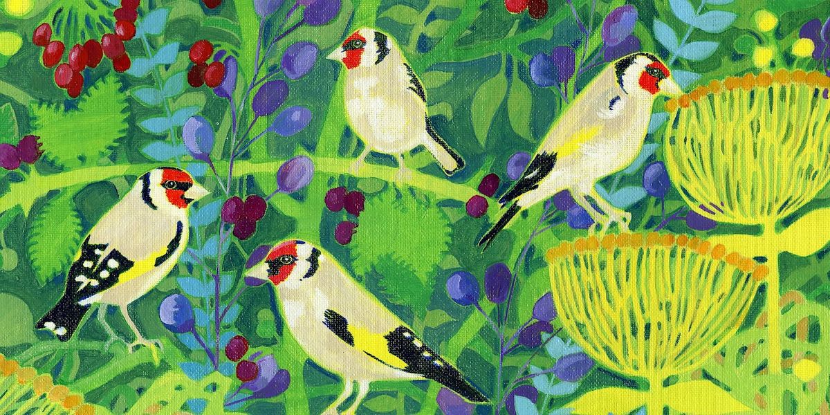 PAINTING MUCH LOVED GARDEN BIRDS: A ONE DAY WORKSHOP IN ACRYLIC PAINTING