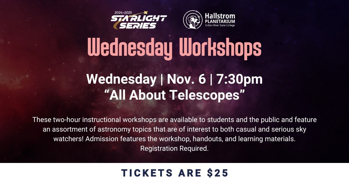 Wednesday Workshops: "All About Telescopes"