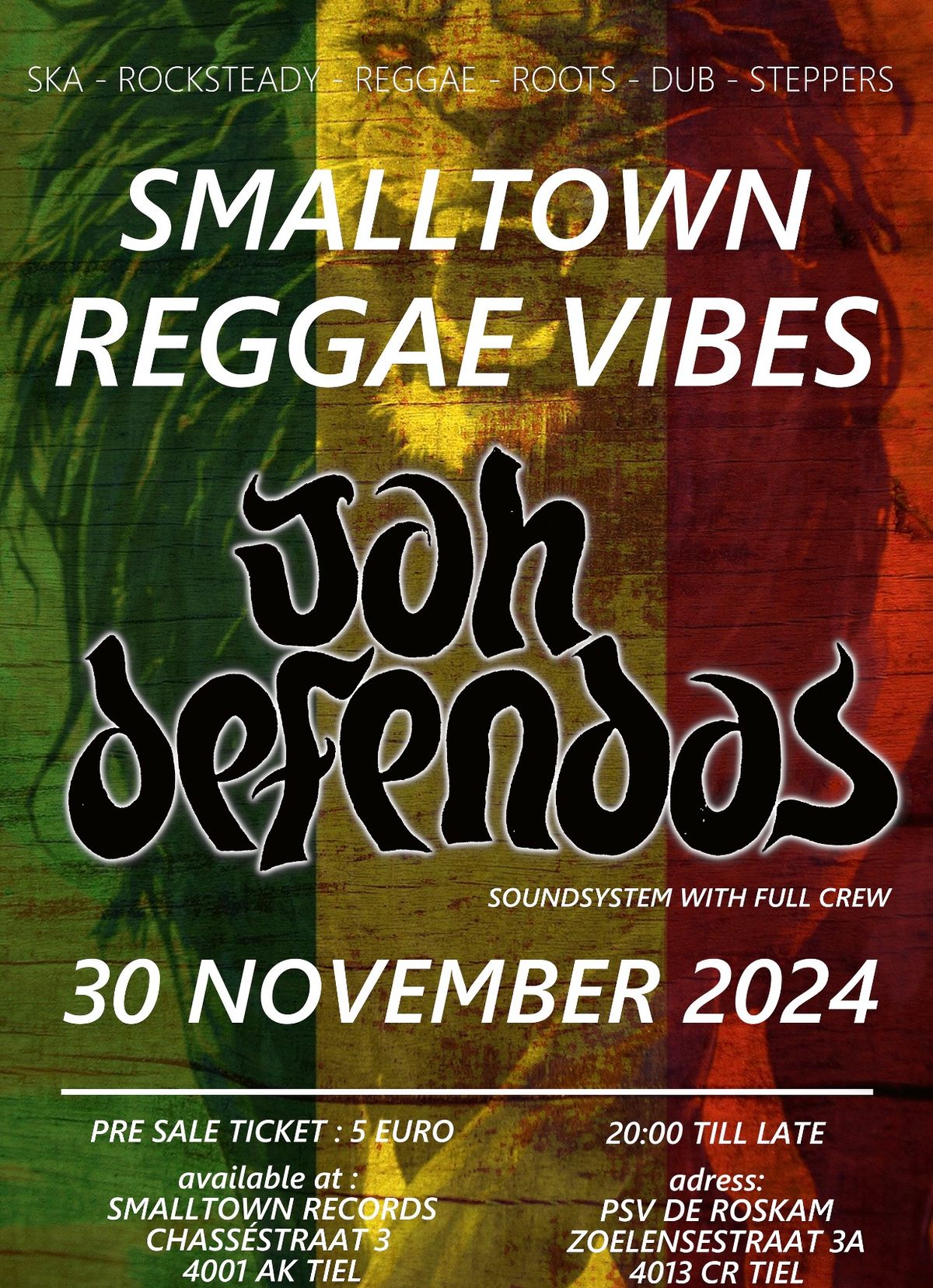 Jah Defendas: Roots n Culture Music Night