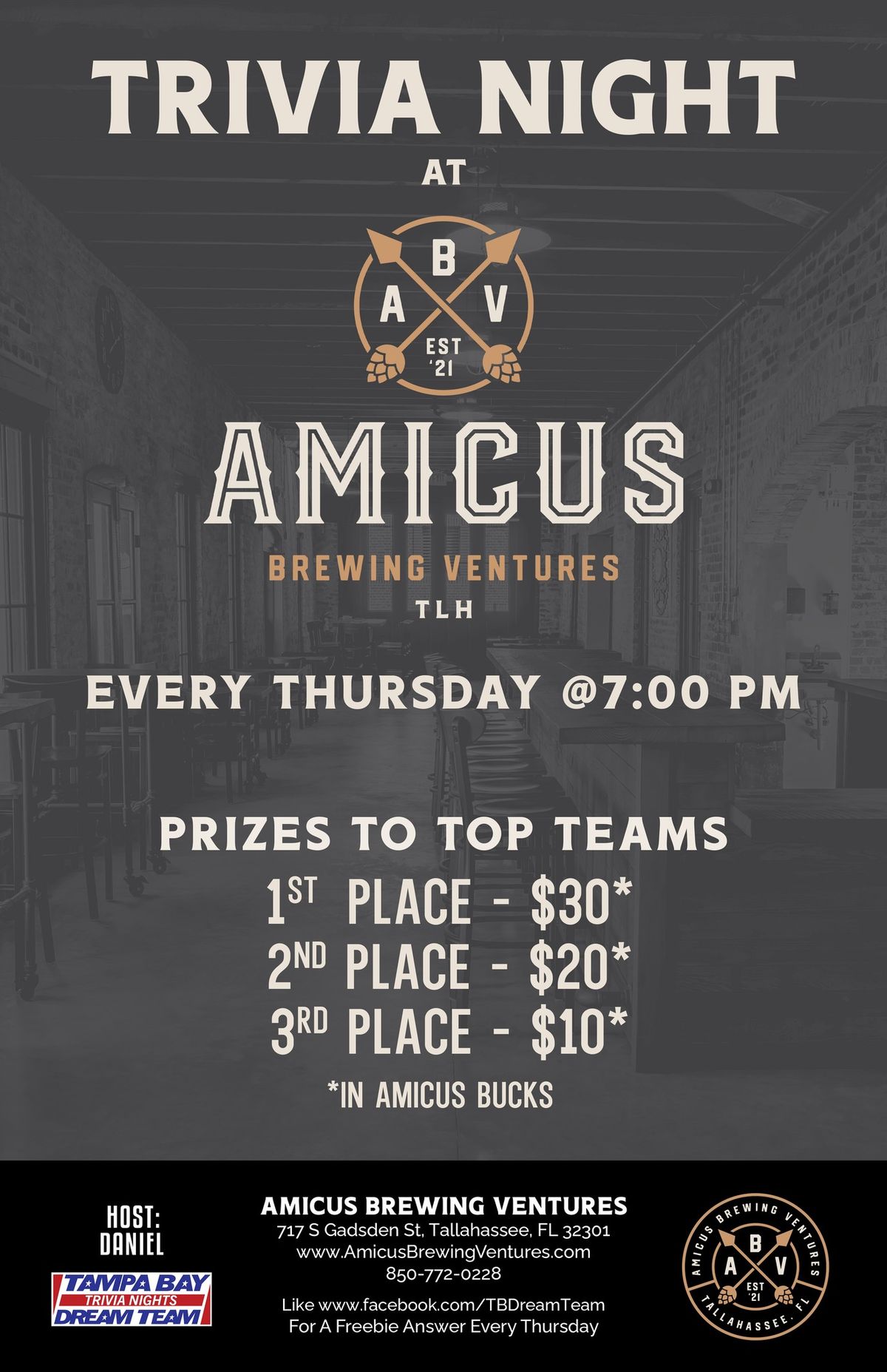 Trivia Night @ Amicus Brewing Ventures