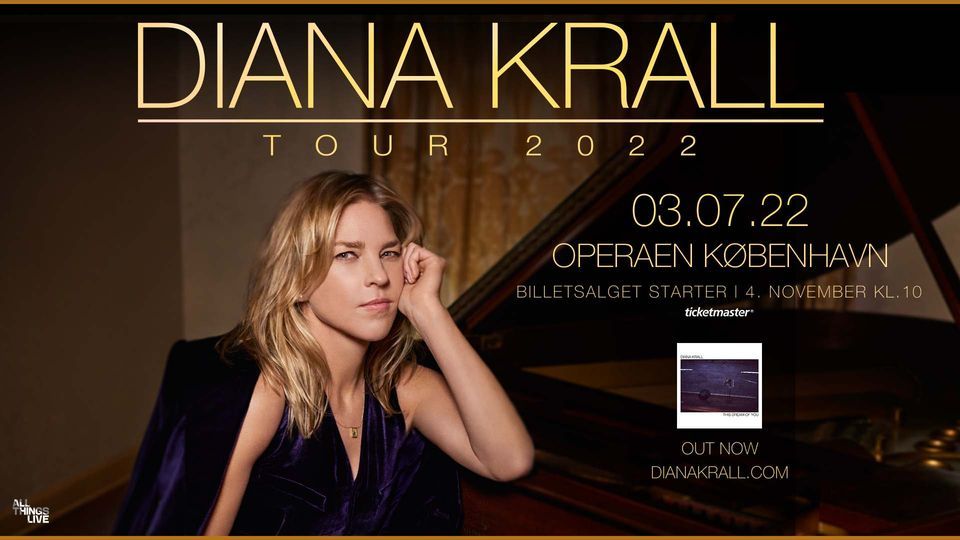 F\u00e5 billetter - Diana Krall - 3. juli - Operaen