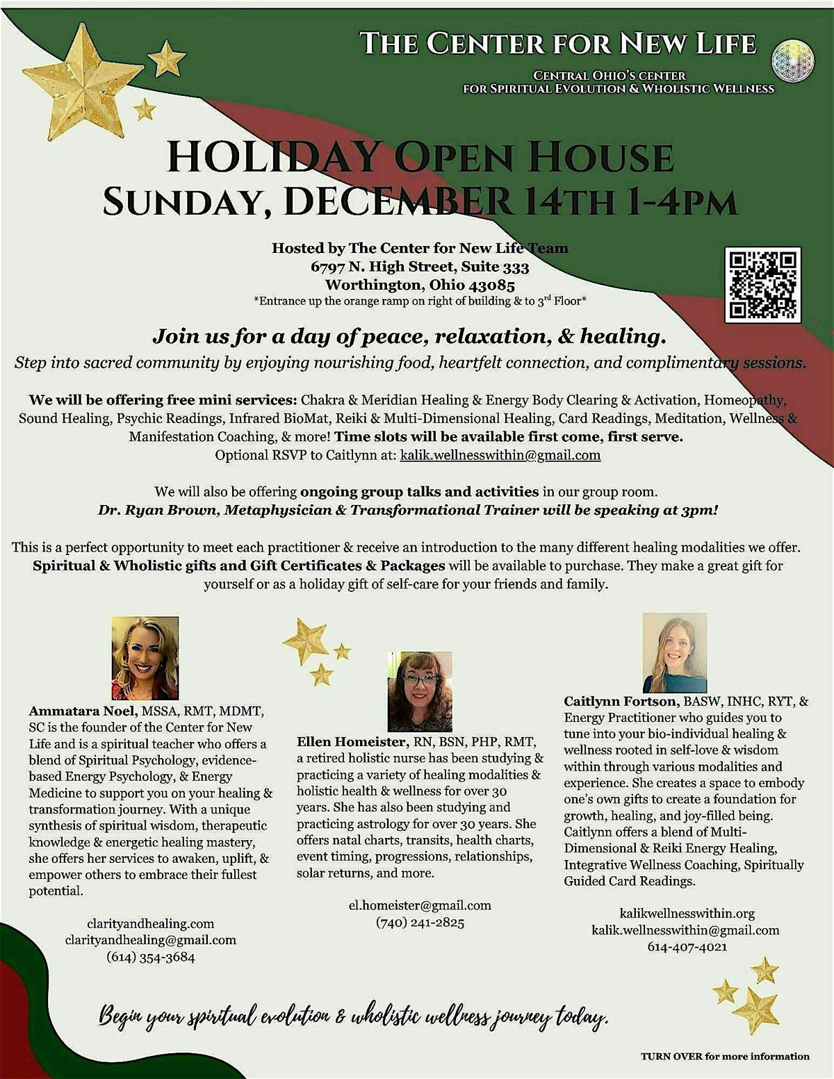 The Center for New Life - Holiday Open House