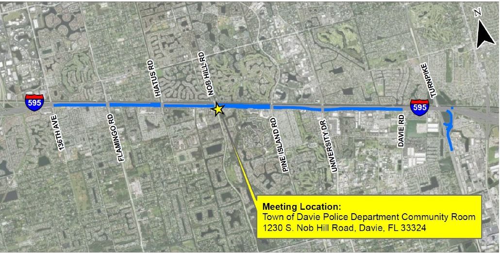 Virtual and In-Person Public Meeting: I-595 Corridor Resurfacing Project, Town of Davie