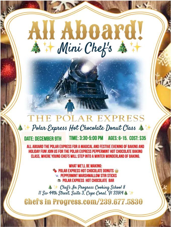 \ud83c\udf84\u2728 All Aboard the Polar Express: MINI CHEF Magical Donut-Making Adventure! \ud83c\udf69\u2728