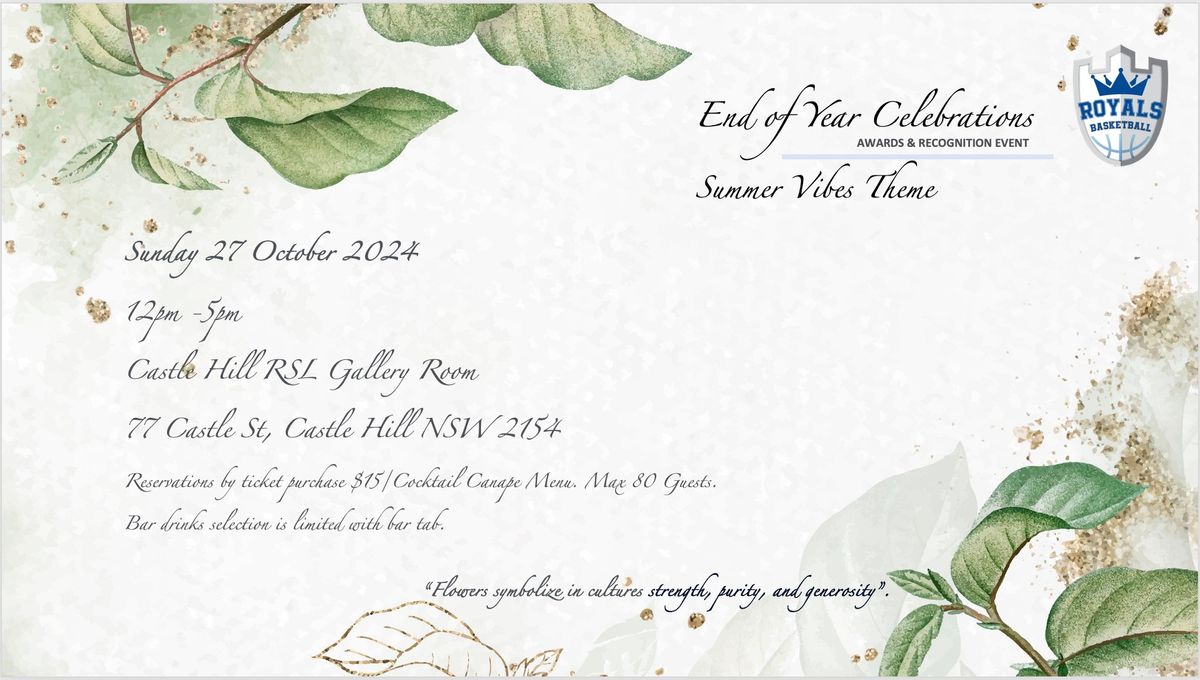 End of Year Celebration Event - By Invite Only