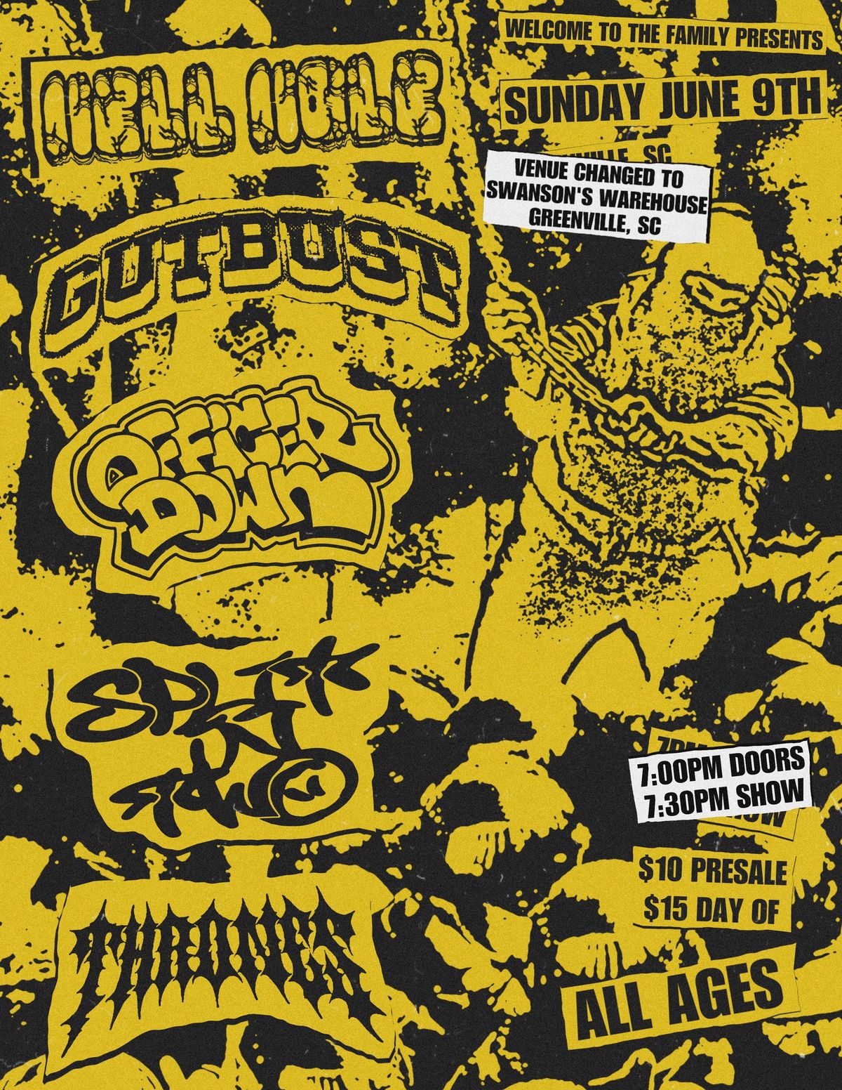 Hell Hole w\/ Gutbust, Officer Down, Split In Two & Thrones