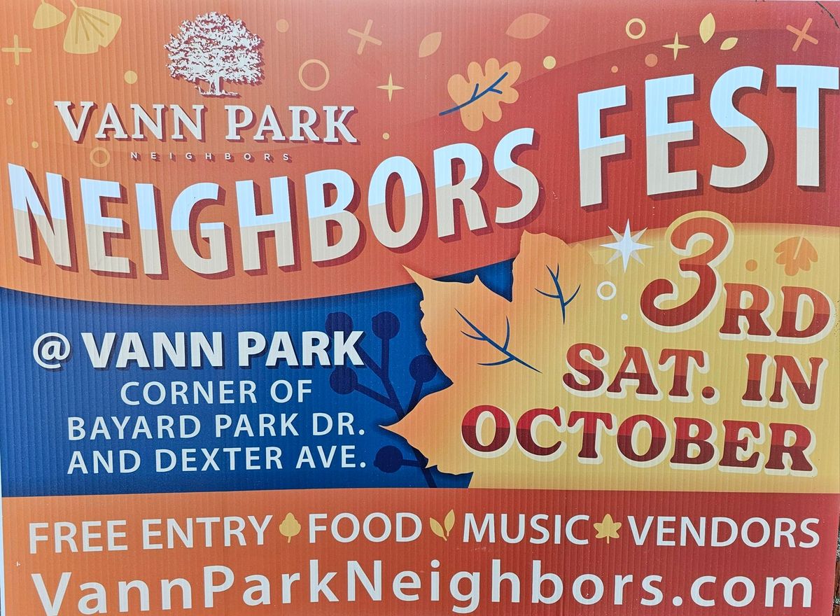 Vann Park Neighbors Fest