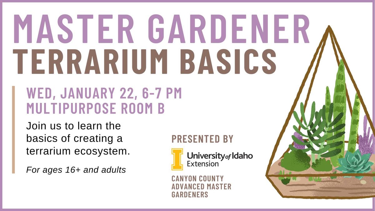 Canyon County Master Gardener: Terrarium Basics