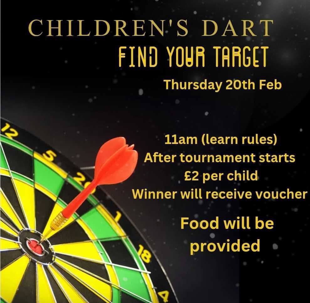 Children\u2019s darts tournament 