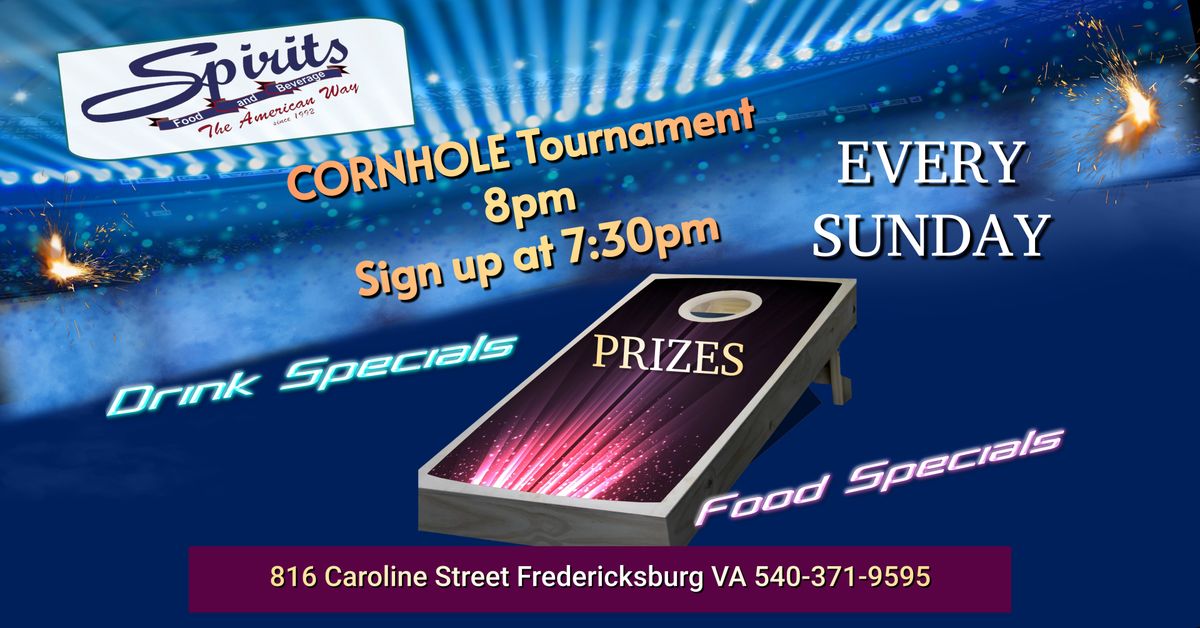 Cornhole Tournaments EVERY Sunday! 