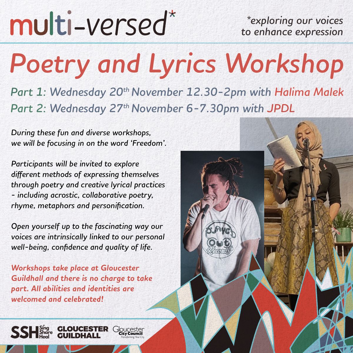 Multi-versed* Poetry and Lyrics Workshop Part Two