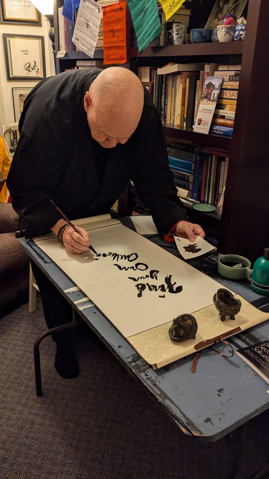 Calligraphy and the Dharma by Buddhist Abbot