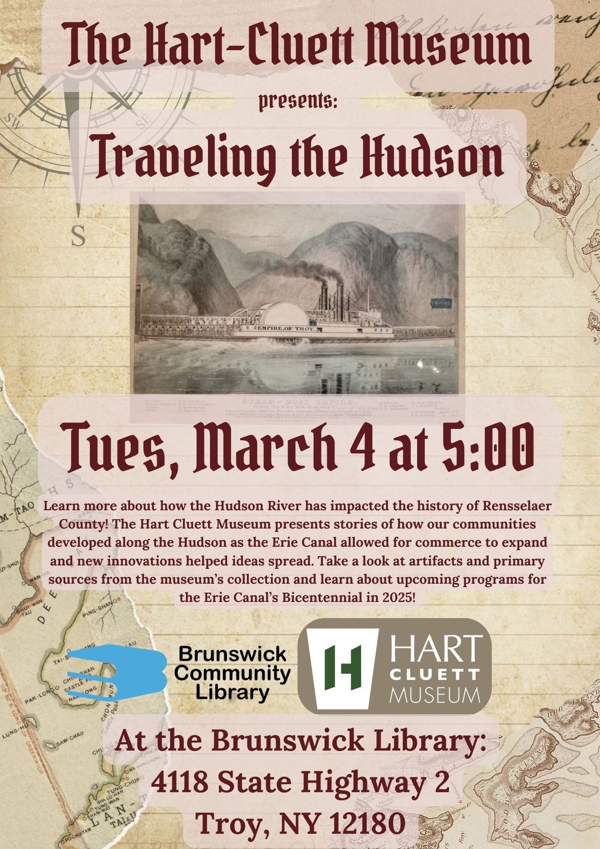 The Hart-Cluett Museum Presents: Traveling the Hudson